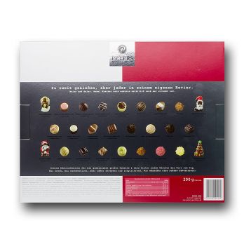 Adventskalender Meins&Deins Paarkalender, 48 Türchen, mit Alk., Peters, 290 g