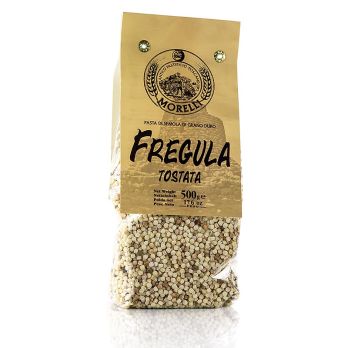 Morelli 1860 Fregula (Fregola) Tostata, mit Hartweizen, 500 g