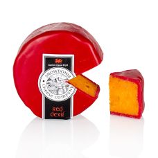 Snowdonia - Red Devil, Leicesterkäse, mit Pfeffer & Chili, roter Wachs, 200 g