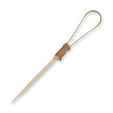 Holz-Spieße, Lasso, gebundener Loop, 7cm, 100 St