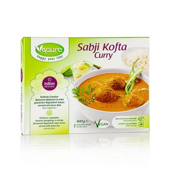 Sabji Kofta Curry - Gemüse-Bananen Bällchen, Rajasthani Sauce, Jeera Reis TK, 400 g