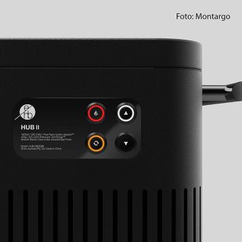 Holzkohlegrill HUB2 mit Anzünder, schwarz, everdure montargo / Heston Blumenthal, 1 St