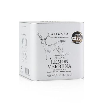ANASSA Lemon Verbena Tea (Zitronen Eisenkraut), lose mit 15 Beuteln, BIO, 15 g