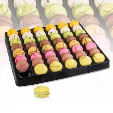 Macarons Mischung, Ohne Azo,  8 Sorten, ø 40mm, TK, 1,44 kg, 96 St