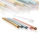 Glas-Trinkhalme, gerade & bunt, ø8mm (1,5mm Wand), 21cm, 50 St