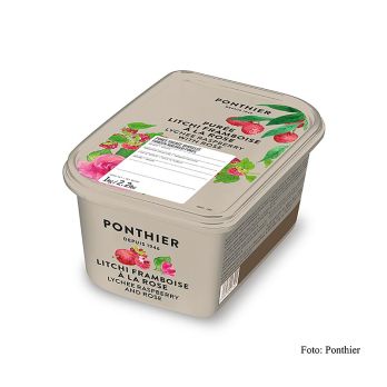 Ponthier Lychee, Himbeere, Rose & Zucker, TK (Cocktailbase), 1 kg