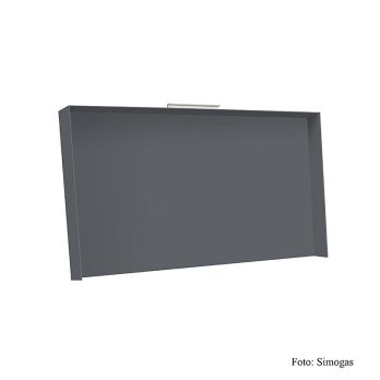 Plancha Bräter Deckel für Rainbow Anthrazit, 71x41cm, 1 St