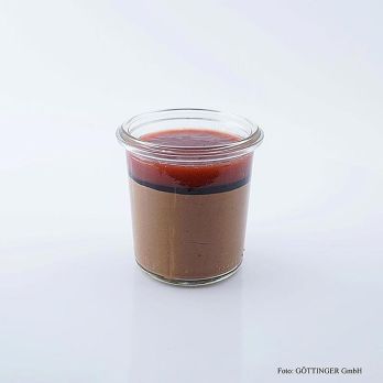 Zartbitterschokomousse mit Erdbeer & Balsamico, TK, 936 g, 12 x 100ml