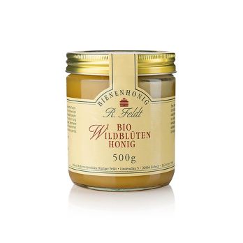 Feldt Wildblüten-Honig, Mexiko, gelb, mild-cremig, als Kinderhonig beliebt, BIO, 500 g