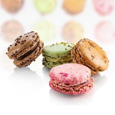 Maxi Macarons Mischung, 60mm, 4 Sorten á 12 Stück, TK, Delifrance, 1,92 kg, 48 x 40g