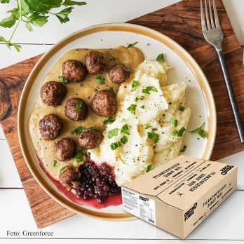 Greenforce - vegane Köttbular aus Erbsenprotein, TK, 3 kg
