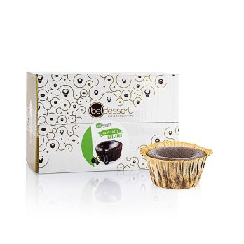 Schoko-Lavakuchen mit flüssigem Kern, VEGAN, beldessert, TK, 2,16 kg, 24 x 90g