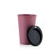 GreenDish Mehrweg Kaffeebecher ToGo, 300ml, Rot mit Deckel , 80 St