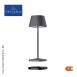 Tischleuchte Neapel MICRO, mit Akku, 20x6,5x6,5cm, Alu, anthrazit (97011), 1 St