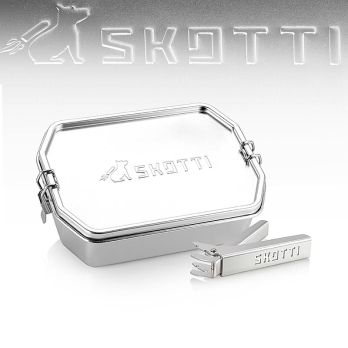 SKOTTI Boks 1L, Edelstahlbox, + Aluminiumzange, 1 St