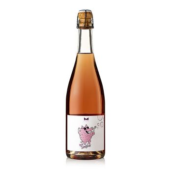 2021er Bob Singlar Bulles Rosé Sekt, brut nature, 11 % vol., Mongestine, BIO, 750 ml