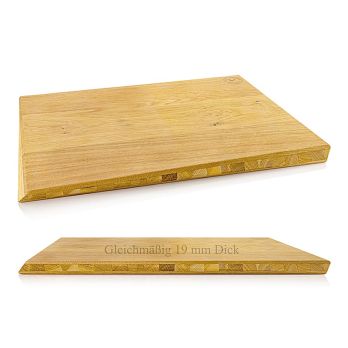Design Eichen Schneidebrett XL, 550x370x19mm, Mario Kotaska, 1 St