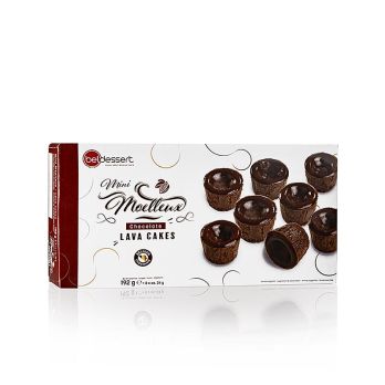 Mini Schoko Lavakuchen mit flüssigem Kern, beldessert, TK, 1,152 kg, 48 x 24g