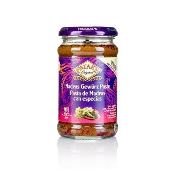Curry Paste Madras, scharf, Patak´s, 283 g