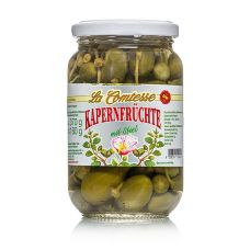Kapernfrüchte, groß, mit Stiel, 18mm, La Comtesse, 370 g