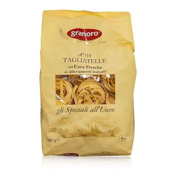 Granoro Tagliatelle mit Ei, 6mm, Bandnudelnester, No.116, 500 g