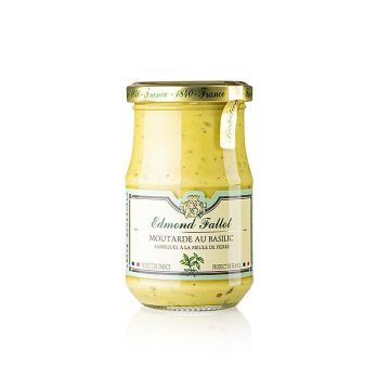 Fallot - Senf, fein, mit Basilikum, 190 ml