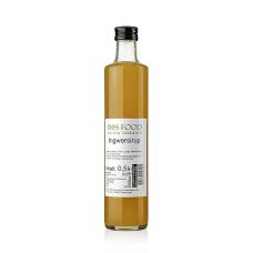 BOS FOOD Ingwersirup, zum Tee oder als würzende Zutat, 500 ml