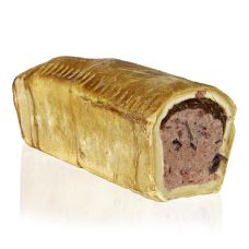 Pâté vom Hirsch, Farce vom Hirsch, mit Stücken und Nüssen, TK, 500 g