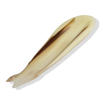 Deko-Aufleger Feder - weiße Schokolade, marmoriert, 70mm, 235 g, 126 St