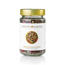 Gewürzgarten Bunter Pfeffer Cocktail (weiß, schwarz, grün, rosa), ganz, 100 g