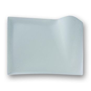 Einweg Teller Wave, aus Zuckerrohrfasern,weiß,quadratisch m. Welle,20,5x20,5cm, 100 St
