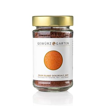 Gewürzgarten Palm Island Pacific-Salz, Dekorsalz mit roter Tonerde, fein, Hawaii, 220 g