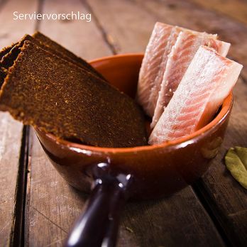 Aalfilet, auf Buchenholz geräuchtert, ohne Haut, TK, 500 g