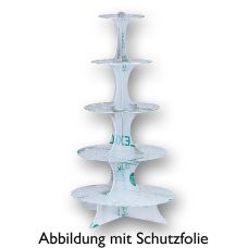 Mini-Waffelhörnchen-Halter, Plexiglas, 5 Etagen, 69cm Hoch, für 100 Hörnchen, 1 St
