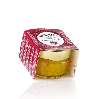Fruchtkaviar Passions/Maracuja, Perlgröße 6-8 mm, Sphären, 55 g