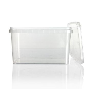 Kunststoffdose RectAcup, rechteckig, mit Deckel, 191x128x106mm, 1800ml, 1 St
