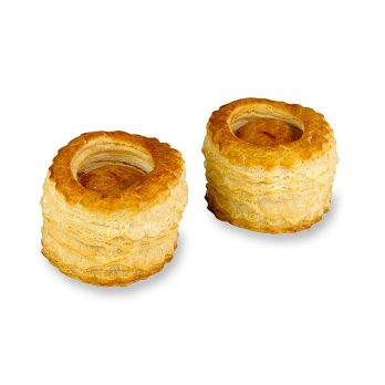 Blätterteig-Königin-Pasteten, ø 6,5cm, HUG, 2,25 kg, 90 St