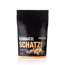 Pottkorn - Schmatzi Schatzi, Popcorn mit weißer Schokolade, Brezel, 150 g