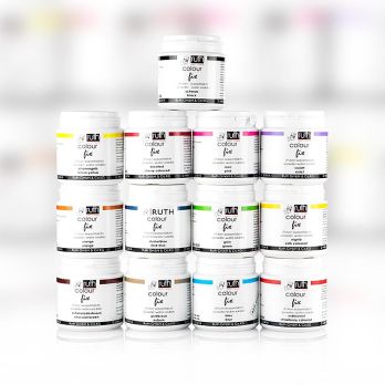 Lebensmittelfarben Sortiment, wasserlöslich, 13 Farben, 9150, Ruth, 650 g, 13 x 50g