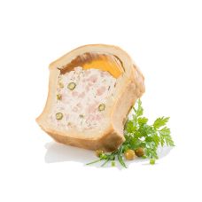 Pâté von Schwein & Kräuter, mit Teigmantel, TK, 620 g