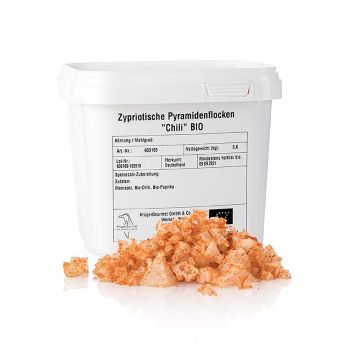 Meersalz mit Chili in Pyramidenform, Petros, Zypern, BIO, 600 g