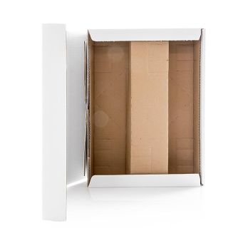 Weinpräsentkarton Seta Bianco Sternenbaum, 3er Präsentkarton, weiß, 360mm, 1 St