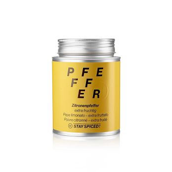 Stay Spiced! Zitronenpfeffer extra fruchtig, Gewürzzubereitung, Streudose, 440 g