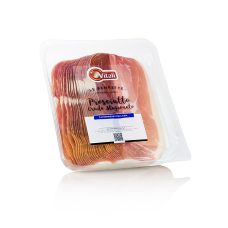 Prosciutto Crudo, geschnitten, roher Schinken, 12-16 Monate gereift, 500 g