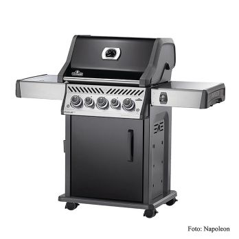 Napoleon Gasgrill Rogue SE 425 HERO, schw., 4 Brenner+ SIZZLEZONE Drehspieß, 1 St