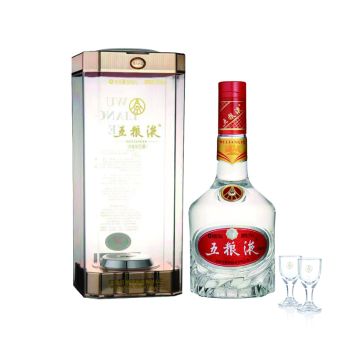 SET Wuliangye Light Baijiu, 39% vol. mit 2 Schnapsgläsern, 500 ml, 3 tlg.