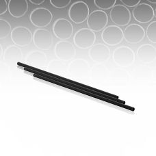Natur Trinkhalme Black Pomom, L 14cm, Ø 5mm, 250 St
