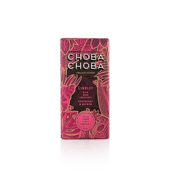 Dark Chocolate 64% Himbeer-Crisp, Bitterschokoladentafel, ChobaChoba, BIO, 91 g