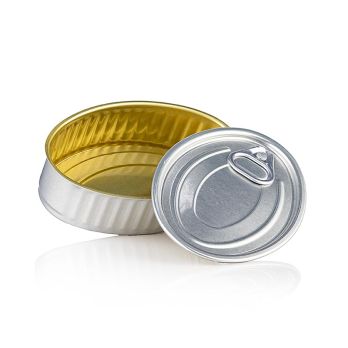 Dose Oval incl. Deckel (Aludose), leer,100 % Chef, 100 St