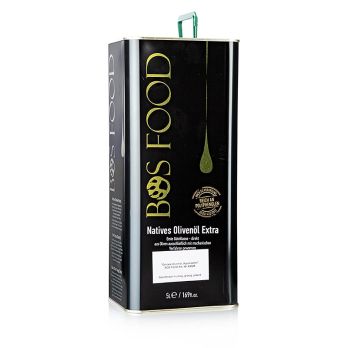 Natives Olivenöl Extra BOS FOOD Agouroeleo, ungefiltert, Griechenland, Lakudia, 5 l